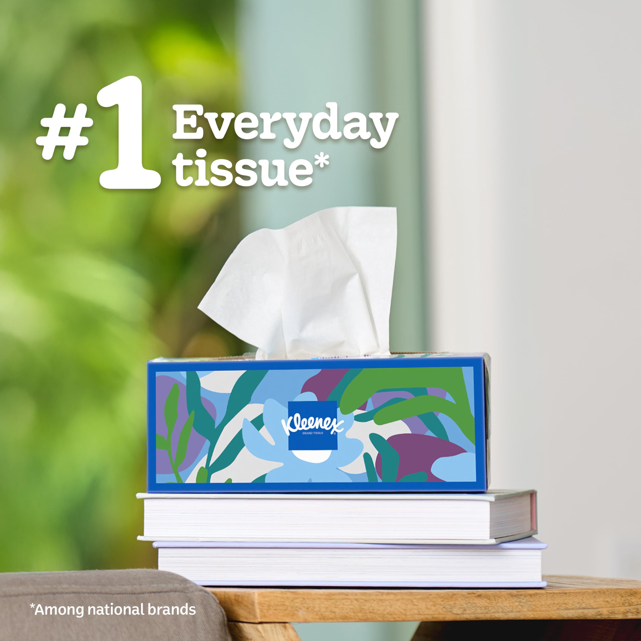 Kleenex Trusted Care Facial Tissues, 8 Flat Boxes, 200 Tissues per